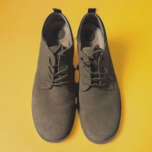 Bass “Sassy” Beige Suede & Leather Women’s Shoes Size 7.5 Work Wear Minimalist